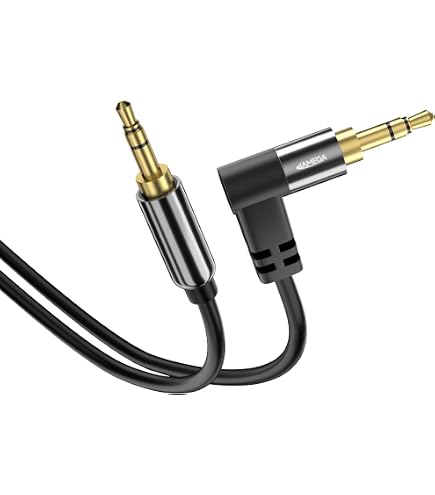 Cavo Audio Jack 3.5 Mm Maschio-maschio Con Connettori A 90° – Per Auto