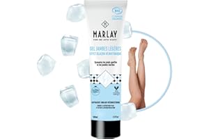 Marlay Cosmetics - Gel Jambes Légères 100 ml - Crème Jambes Lourdes, Pieds & Chevilles Gonflés - Circulation Sanguine Jambes - Sensation de Fraicheur - Effet Froid - Fabriqué en France