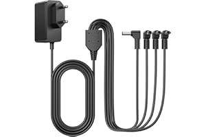 Bouge Chargeur Adaptateur Compatible avec Lemax Lumineux Accessoire 44242 74295 74707 84428 94527 94563 94565 94566 Noël Le Village Effrayant Ville Rechargeable Replacement 4.5V 1A Câble D'Alimentatio