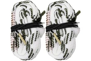 RAINBOW_ROAD 2pcs Caza Bore Serpiente Cleaner pistola pistola barril Kit de cuerda limpieza .17 .22 .30, .40, .50, calibre .308 5.56 mm 7,62 mm 9 mm caliber 10 12 16 20 28 410 GA para carabina/pistola/pistola/Rifle