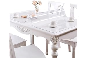 FANIVIN Mantel de PVC Transparente Protector Mesa Impermeable fácil de Limpiar Personalizable Grosor 2mm Tamaño 60 * 120cm
