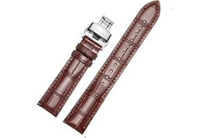 MUENShop XL Cinturino in Velle Extra Lungo a Sgancio Rapido 18mm-22mm con Chiusura Pieghevole con Fibbia a Farfalla