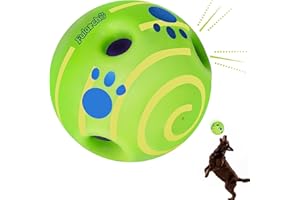 Yiateoit Dog Toys for Dogs Indestructible Dog Balls Toy Balls for Dogs Interactive Dog Toys 5.1" Giggle Ball for Dogs for Relieve Anxiety Boredom