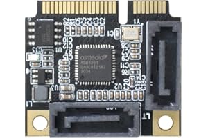 xiwai Mini PCI-E PCI Express a SATA 3.0 Dual Puertos Adaptador Convertidor Disco Duro Tarjeta de Extensión