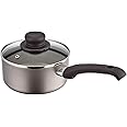 Judge Everyday Non-Stick Saucepan, 16cm 1.2L with Vented Glass Lid and Stay Cool Handle, Aluminium, Teflon,