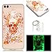 Produktbild Hülle Leuchtende Huawei Enjoy 7S Silikon Etui Handy Hülle Weiche Transparente Luminous TPU Back Case Tasche Schale Leuchten In Der Nacht Für Huawei Enjoy 7S + Schlüsselanhänger (P) (9)