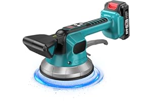 BEKASA Cordless Tile Vibration Tool, Tile Tiler Tiling Tools Compatible with Makita 18V 850kg Adsorption Tile Vibrator 10 Gears Tile Tiling Machine with 14.5cm Suction Cup for Laying 30-240cm Tiles