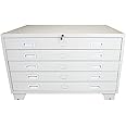 Architects Drawers A1 Artist Studio Flat File Cabinet Map Planning Art Graphic-Design Metal Office Lockable Metal Storage
