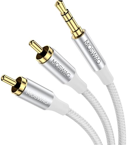 Ugreen 10584 2m 2 x RCA 3.5mm Negro cable de audio - Cables de audio (2