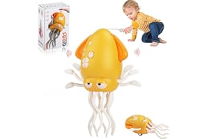 KIMIGO Elektryczna Tańcząca Ośmiornica, Zabawka z LED i Muzyką, Prezenty Zabawki dla Niemowląt do Czasu na Brzuszku 6 9 12 Miesięcy, Prezent na Zabawki dla Dzieci 1 2 3 4 5 Lat