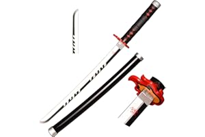 Skyward Blade Legno Cosplay Anime Spada, Tanjirou Samurai Spada, Fan degli Anime, The Special Coltello of Demon Slayer Nero Coltello Katana