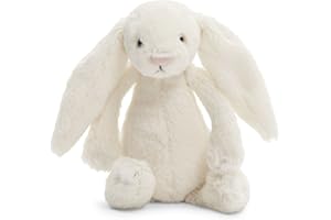Jellycat Bashful Cream Bunny Stuffed Animal, Small, 7 inches