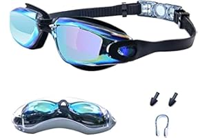 SINOBRIGHT Schwimmbrille für Herren und Damen – Anti-Beschlag-Schwimmbrille mit UV-Schutz, klare Sicht, kein auslaufendes Silikonkissen