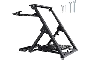 VEVOR Lenkradständer 720-815mm Gamesitz 0°-40° Spielsitz aus Stahlrahmen Rennsimulator für Rennspiele Spielsitz Rennsitz Racing Sitz für Logitech Thrustmaster Fanatec Hori und Mad Catz