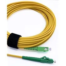 Cavo Fibra Ottica CONBIC 6m LC APC - SC APC Simplex OS2 9/125 Giallo