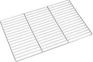 Forgast Griglia GN 2/1 in Acciaio Inox, Dimensioni 65x53 cm, Griglia Gastronorm, Griglia di Ricambio da Forno per Barbecue, Griglia Sostitutiva, Facile da Pulire, Lavabile in Lavastoviglie