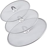 Paraschizzi Cucina, Copri Paraspruzzi, 3 Pezzi Paraspruzzi in acciaio inox perpadelle Griglia antischizzo Paraspruzzi antigra