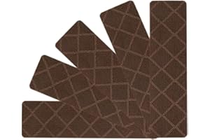 RAY-VELOCITY 5 Piezas Alfombrillas de Escalera, Alfombras Antideslizantes Peldaños de Escalera, Alfombrilla Antideslizante Interior para niños Mayores y Mascotas con Adhesivo Reutilizable (5 Piezas, Marrón)
