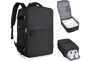 BJLFS Mochila Viaje Cabina Avion para Ryanair Mochilas para Mujer Bolsa de Cabina 45x30x16 para EasyJet Equipaje de Mano Cabina Avion Mochila de Senderismo Mochila Impermeable Cabina Mochila para Wizzair