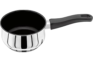 Judge Vista J201A Stainless Steel Non-Stick Milk Pan 14cm 900ml, Induction Ready, Oven Safe, 25 Year Guarantee