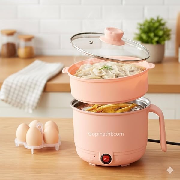 Buy GOPINATH ECOM Electric Cooking Pot and Steamer 1.5L Multi
