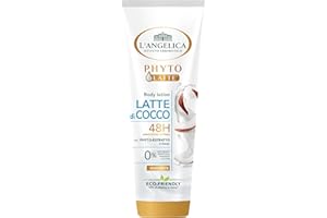 L'ANGELICA Angelica, Body Lotion Mleko kokosowe, 6 x 250 ml, krem do ciała odżywczy, z Phyto-ekstrakt kokosowy, sprawia, że skóra miękka i jasna, krem do ciała suchej skóry, bez parafenów ani silikonów