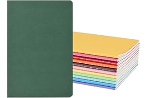 ‎ZCZN ZCZN Notizbuch A5 liniert, 12 Stück Notizblock, 30 Blatt, Heft für Büro und Schule, 12 Farben