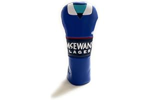 Caddy Club - Rangers Headcovers and Accessories - Retro Football Shirt Design - Drivers, Putters and Scorecard - Fits All Clubhead Brands - Premium Stitching and Lining - Perfect Golf Gift for Men