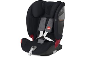 gb Gold Everna-Fix Noir Siege Auto de Groupe 1/2/3 avec Harnais