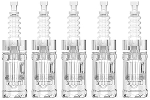 LAZZYBEAUTY 5 Cartucce di Ricambio 24 Aghi, per la Penna per Microneedling Dr.pen Modello A10, Aghi Monouso Autentici per Cartucce di Ricambio, Accessori per la Cura della Pelle del Microneedling(24Pin, 5Pcs)