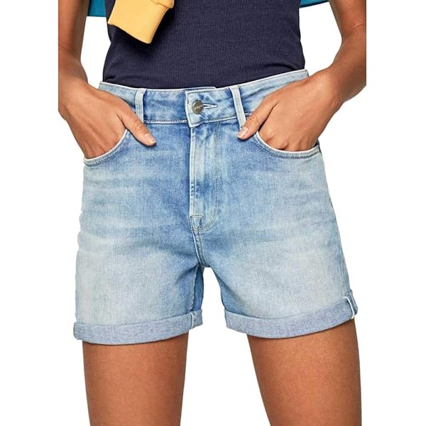 Rip Curl AMY WAIST - Short En Jean - Light Blue/bleu Clair
