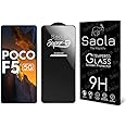 Saola Hd+ Oleophobic Tempered Glass Screen Protector For Poco F5 Smartphone(Pack Of 1)With Free Installation Kit. Full Screen Coverage-6.67 Inch