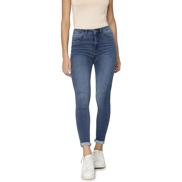 Jeans Femme Taille Basse Skinny – Couleur Unie, Léger Et Parfait Pour L'été
