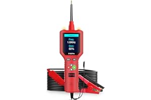 TopDiag P100 Pro Circuit Tester Automotive, 12v 24v Power Probe Kit with Multimeter Digital, Oscilloscope Test Tool, Activate Vehicle Component, Diode Tester, Voltage Detector for Car/Motorcycle/Boat