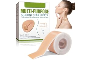 FQQF Cerotti Silicone Cicatrici,Cerotto Silicone per Cicatrici Efficace Cerotto per la Guarigione e la Riduzione Delle per Cicatrici Chirurgiche,Cicatrici da Ustione,Cheloidi,Acne e Altro Ancora（4 * 150cm）