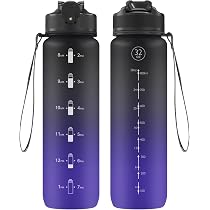 Vikaster Sport Trinkflasche 500ml – Mit Strohhalm, Auslaufsicher & BPA-frei