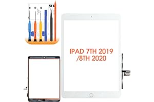AGCUT 10.2" Screen Replacement for iPad 7th / 8th Gen Touch Screen for iPad 7 2019/8 2020 A2197 A2200 A2198 A2232 A2428 A2429 A2270 A2430 Digitizer Glass with Tools, Not LCD, With Home Button (White)