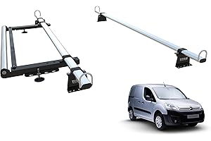TITAN VAN ROOF RACKS & ACCESSORIES TITAN WorkReady Van Roof Rack 2 Bars - Compatible Fittings to fit a CITROEN BERLINGO (08-2018 Mk2 Range) - With Rear Roller - SWB ONLY