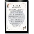 Kagaz Kala - Don't Quit - Poem by John Greenleaf Whittier - Motivational Poem Wall Posters Framed Quotes Wall Art - Motivational Posters For Bedroom Living Room - Poetry Gifts Framed
