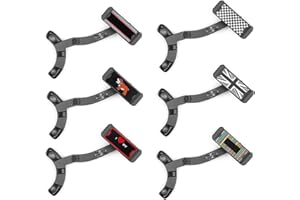 HEINMO Staffa del supporto del telefono cellulare per smartphone per auto per Cooper F Series F54 F55 F56 F60 Countryman Clubman Hardtop Hatchback 2021 con versione LCD contagiri (GREY JACK+RAINBOW)