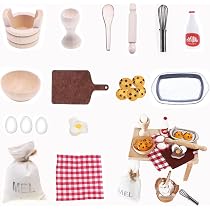 Mini-Backzubehör Für Wichtelhäuser & Puppenküchen – 12-teiliges DIY-Set Mit Backutensilien