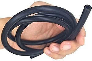 WOLWES Tubo de goma de silicona conductora de 3 pies 5/16 "OD 5/32" ID 8mm OD 4mm ID 1 metro for electricidad industrial sin estática