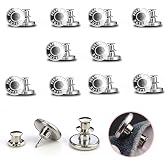 10 Pcs Set of Buttons 17 mm for Jeans, Retractable Button, Removable, No Need to be Hand Stitched Instant Buttons, Suitable f