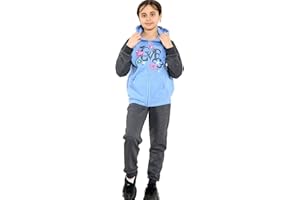 A2Z 4 Kids Girls Tracksuit Love Print Hooded Zipper Hoodie Bottom Jogging Suit Joggers 2 Piece Gift Age 5-6, 7-8, 9-10, 11-12 & 13 Years