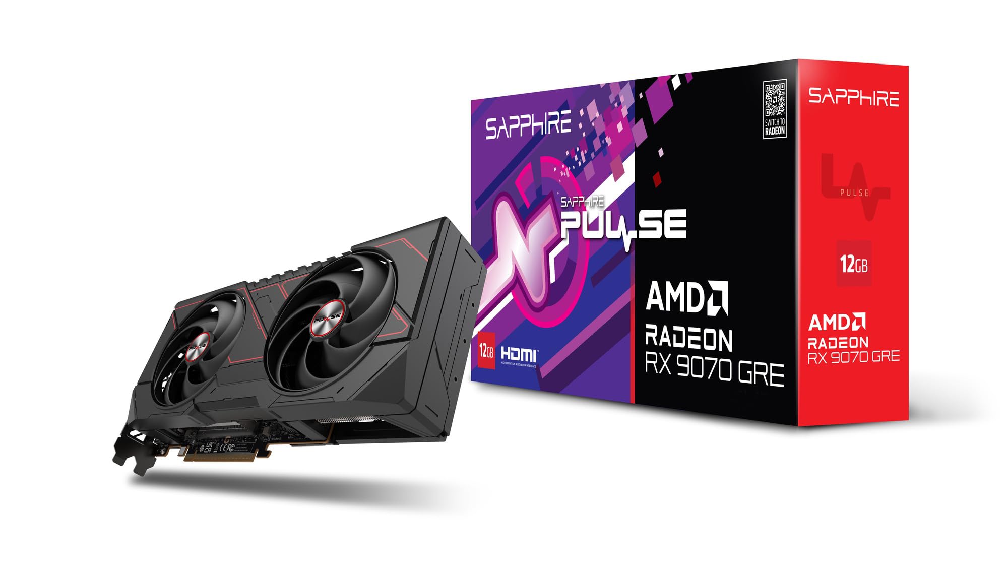 Sapphire Pulse AMD Radeon RX 9070 GRE Gaming OC Grafikkarte