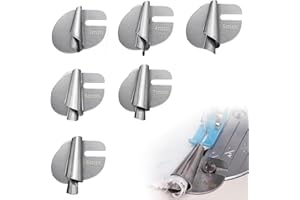 Lotbun Piedino Per Orlo Arrotolato 6pcs, Piedino Orlatore Universale Piedino Per Orlo Arrotolato Per Cucire, Piedini Per Macchine Da Cucire Domestiche E Industriali (3-8 Mm)
