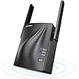 Ripetitore Segnale WiFi - Extender WiFi AC1200 WiFi Ripetitore Dual Band, Ripetitore WiFi Wireless con Access Point, 2 Antenn