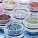FACILLA® 12pcs Color Glitter Dust Powder Tip Decoration Nail Art [Misc.]