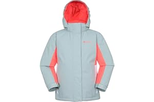 Mountain Warehouse Honey Kids Ski Jacket - Snowproof, Fleece Lined Snow Coat with Hood - Boys and Girls Winter Warm Skiing, Snowboarding & Outdoors
