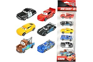 Lotvic Cars Macchinine, 6 Pezzi Metallo Giocattoli di Auto da Corsa, Mini Macchinine per Bambini, Cars Giocattoli, Mini Auto Giocattolo, Adatto a Bambini di età Superiore a 3 Anni